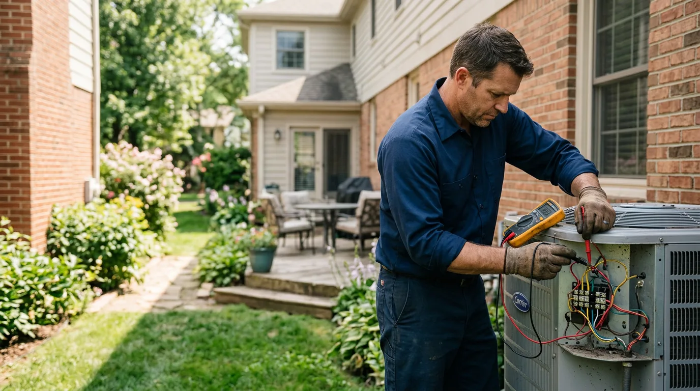 HVAC technician working near Addison, TX